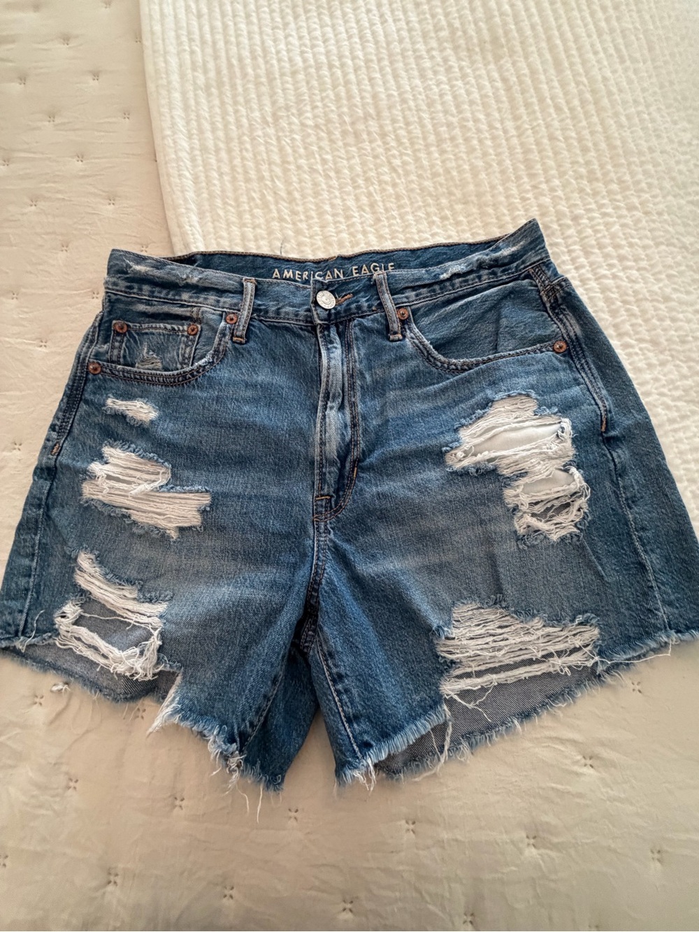 American Eagle Distressed Jean Shorts